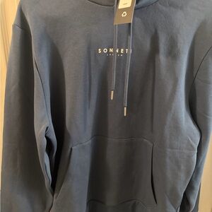 Sonneti Navy Blue  Logo Hoodie